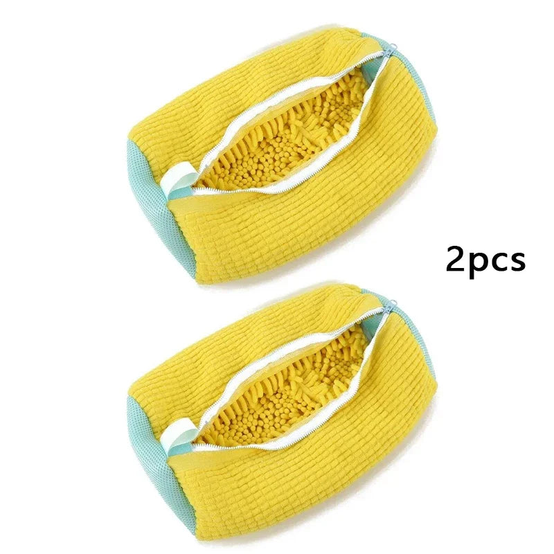 Fluffy Fiber 360° Surround Cleaning Shoe Washing Bag (1pc)