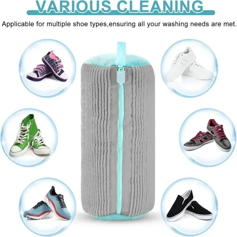 Fluffy Fiber 360° Surround Cleaning Shoe Washing Bag (1pc)