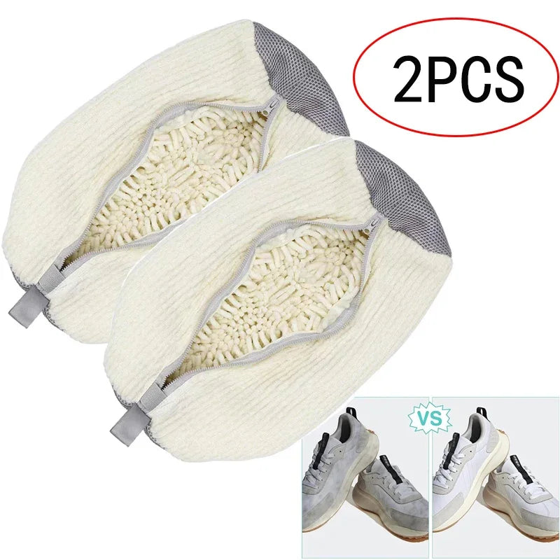 Fluffy Fiber 360° Surround Cleaning Shoe Washing Bag (1pc)